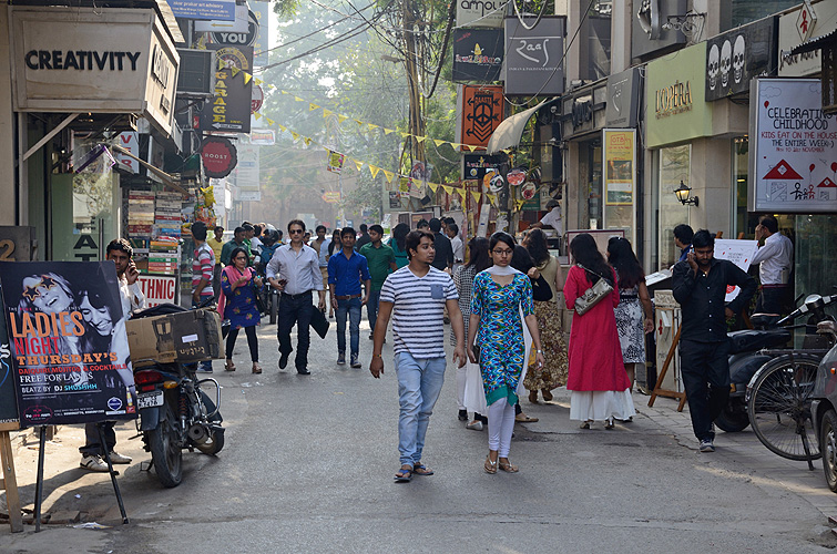 In den Gassen von Hauz Khas