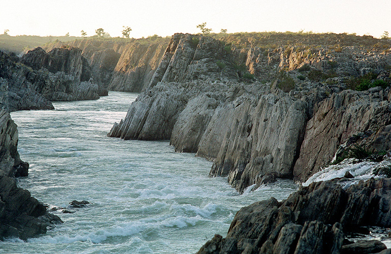 Narmada-Schlucht nahe Jabalpur, Madhya Pradesh - Narmada-Fluss 09