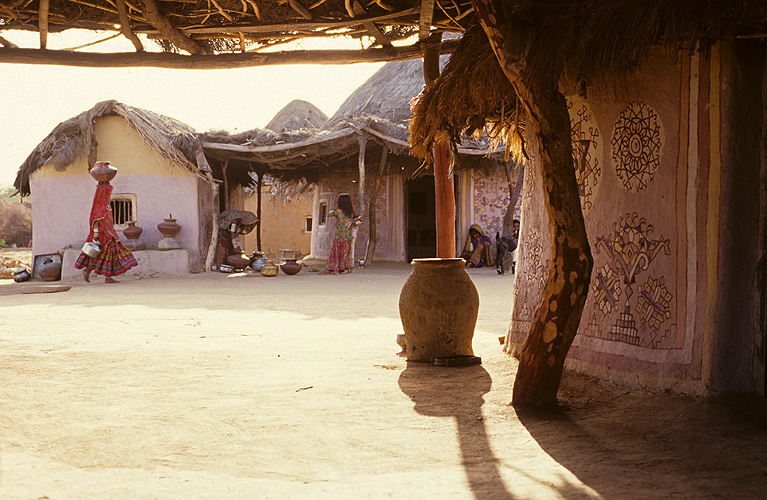 Wohnhuser in einem Dorf in Kutchh, Gujarat - Rajasthan 05