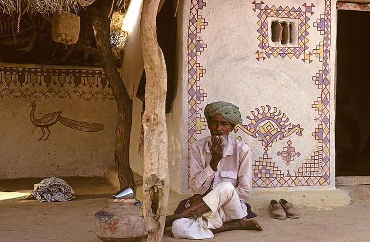 Dorfszene in Kutchh, Gujarat - Rajasthan 07