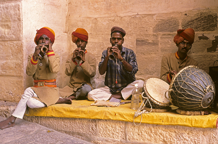 Musiker in der Burg von Jaisalmer - Rajasthan 15