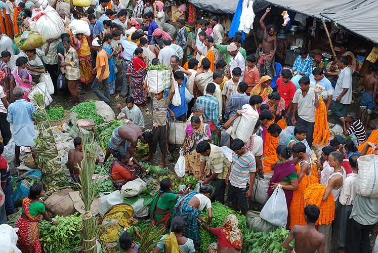 Gemsemarkt nahe der Howrah-Brcke, Kolkata