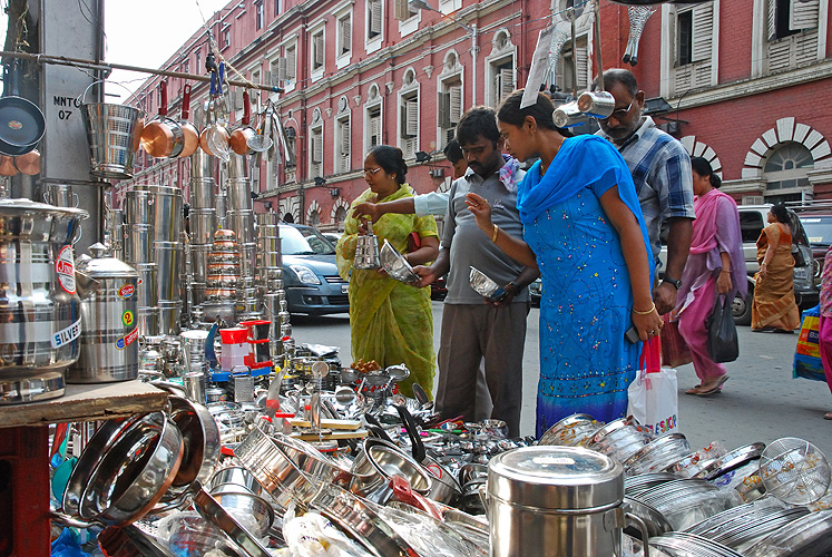 Straenhandel im Zentrum von Kolkata