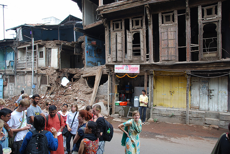 Historische Gebude verfallen in Pune