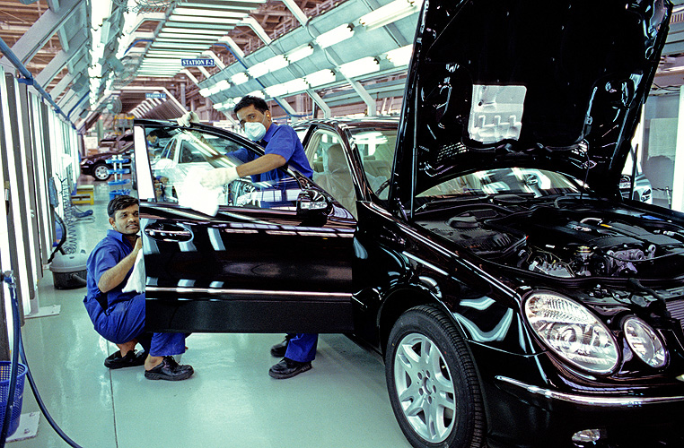 Endkontrolle bei einem deutschen Autohersteller in Pune