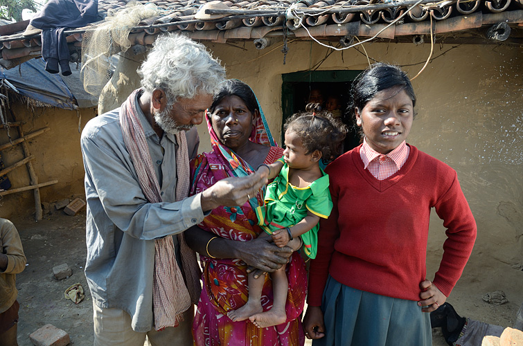 Dalit-Familie im lndlichen Bihar nahe Gaya - Dalits 01