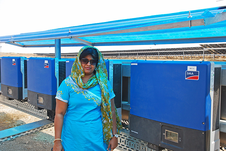 Pooja Shimpi, Solarkraftwerk-Betreiberin, Pune