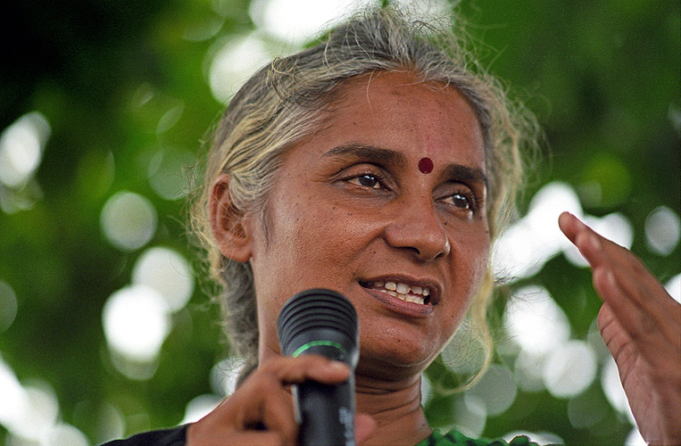 Medha Patkar fhrt die Protestbewegung im Narmada-Tal