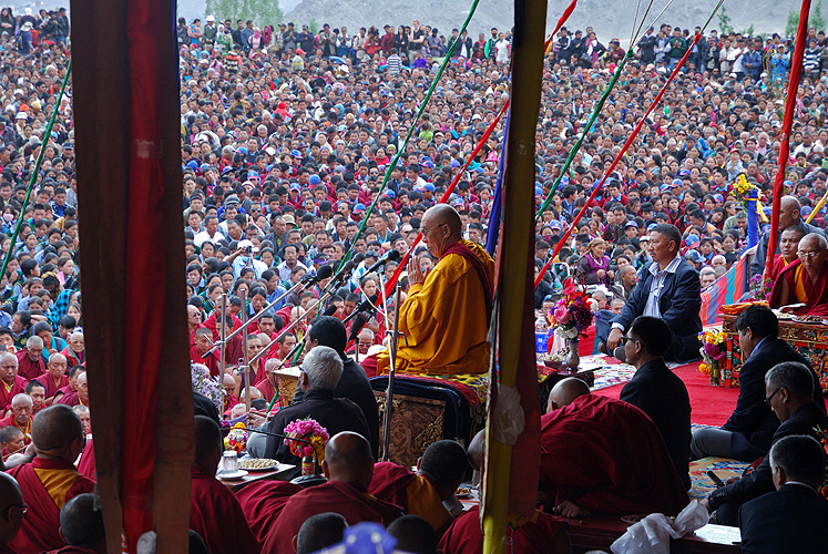 Der Dalai Lama ist auch in Indien populr 