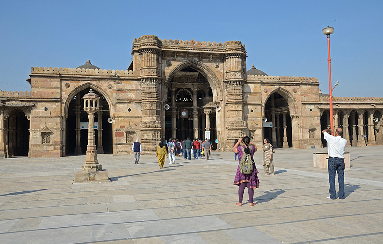 Groe Moschee in Ahmedabad, Gujarat  - Muslime 10